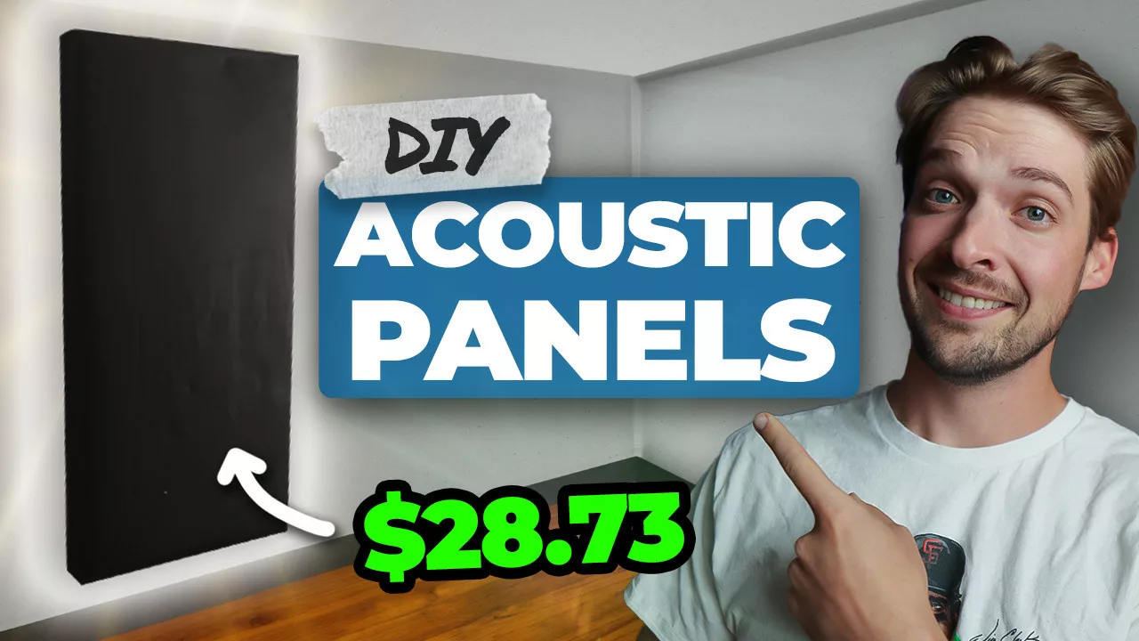 DIY Acoustic Panels (Cheap, Easy, and the #1 Upgrade for Beginners)